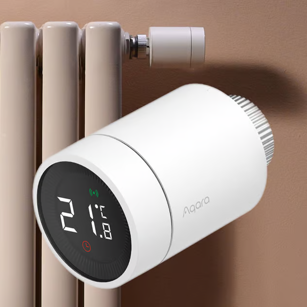 Aqara E1 smart radiatortermostat med temperaturdisplay