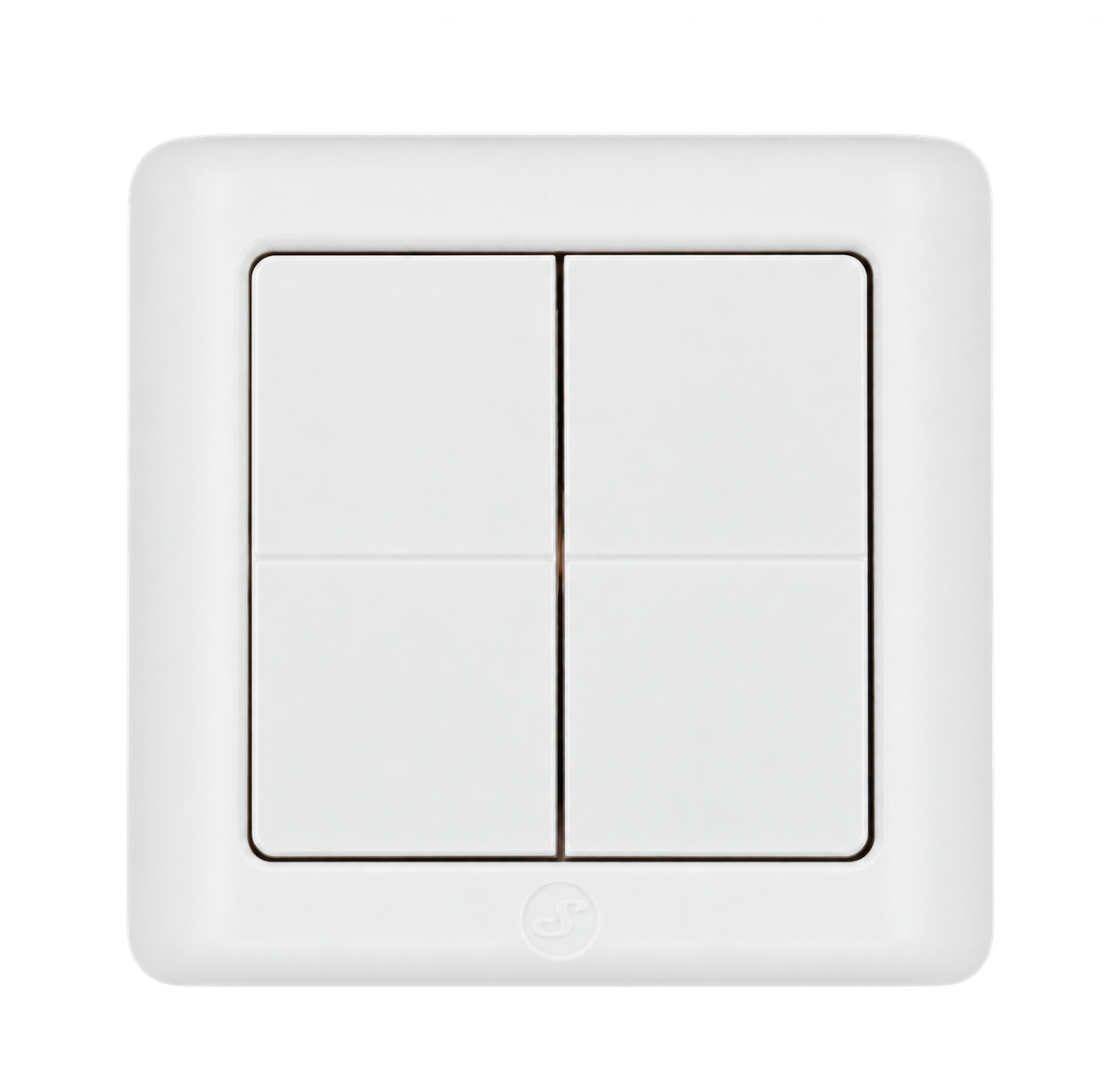 Hvid Shelly BLU Wall Switch til betjening af smart home-enheder